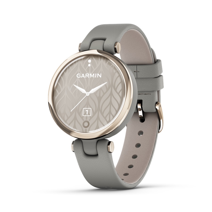 Garmin Lily Classic krém-arany, braloba-szürke tok és bőrszíj