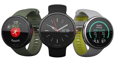 Polar VANTAGE V2 óra (ezüst, szürke-lime szíjjal)